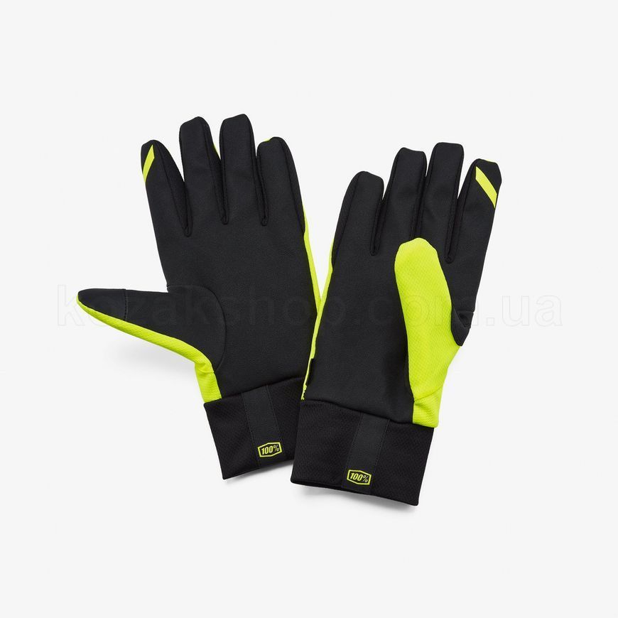 Зимние мото перчатки RIDE 100% BRISKER Hydromatic Waterproof Glove [Neon Yellow], XXL (12)
