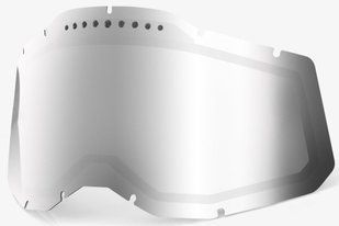 Лінза для маски 100% RC2/AC2/ST2 (Gen.2) Dual Vented Lens [Mirror Silver], Dual Mirror Silver Lens