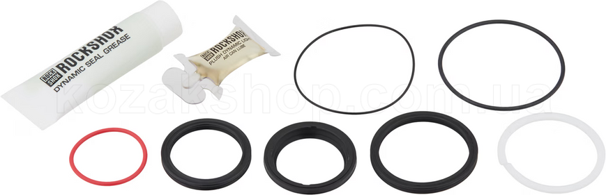 Ремкомплект амортизатора Rock Shox 50 HOUR SERVICE KIT (INCLUDES AIR CAN SEALS, PISTON SEAL, GLIDE RINGS, GREASE/OIL) - THRUSHAFT C1 (2021-2024), NUDE/BOLD C1+ 2022+, DELUXE /SUPER DELUXE/FA C1+(2023+) (00.4318.037.007) (TO BE DISCONTINUED)