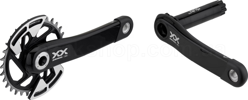 Шатуни SRAM XX Eagle T-Type 32t 170mm Q174 CL55 DUB MTB Wide Black D1 2-guards (BB not included)