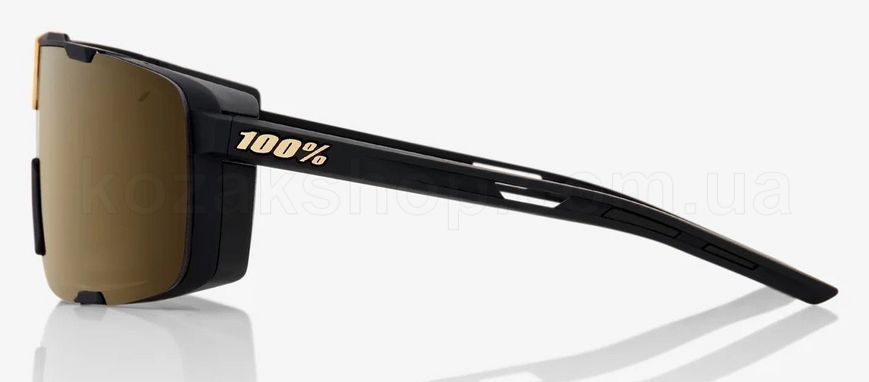 Очки Ride 100% EASTCRAFT+ - Soft Tact Black - Soft Gold Mirror Lens, Mirror Lens