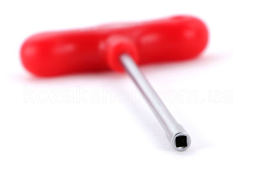 Ключ для внутрішніх ніпелів DT Swiss T-Handle nipple key SQUARE 3.25 for Hidden RED