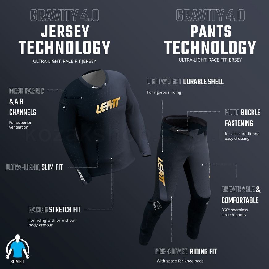 Вело штаны LEATT MTB 4.0 Gravity Pant [Black], 36