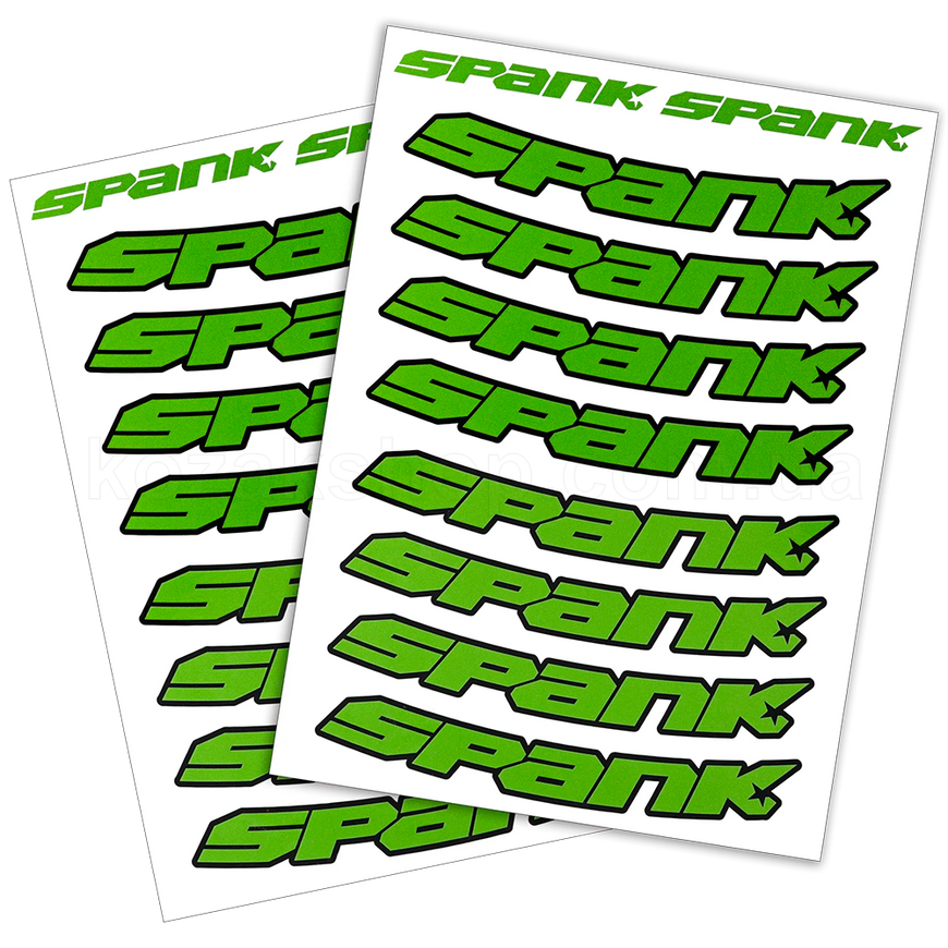 Набір наклейок на обода SPANK Rim Decal Kit, Green