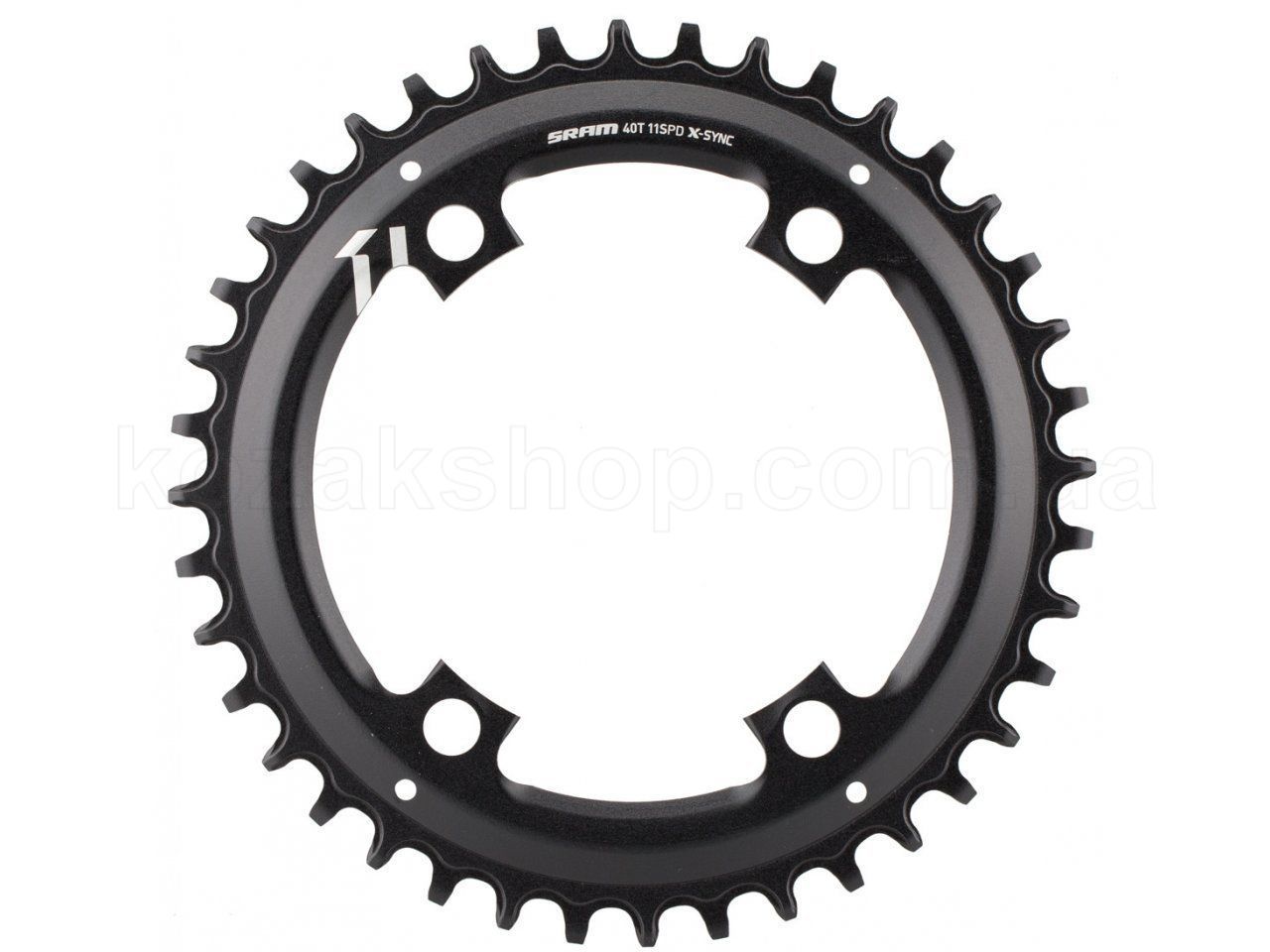 Зірка SRAM X-Sync 40T 11шв Apex1 Asymmetric 110BCD Alum Black BB30