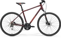 Велосипед Merida CROSSWAY 20-D, S, MATT BURGUNDY RED(RED)
