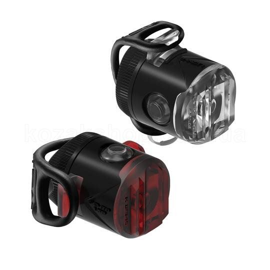 Комплект вело фонарей Lezyne LED FEMTO USB DRIVE PAIR - Черный