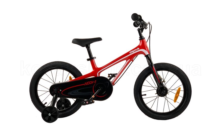Дитячий велосипед RoyalBaby Chipmunk MOON 16", Магній, OFFICIAL UA, червоний