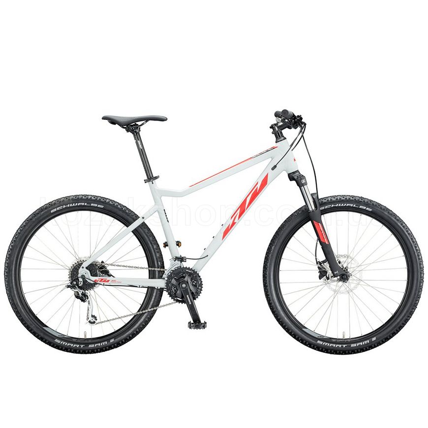 Велосипед KTM ULTRA FUN 27", рама S, серо-красный , 2020