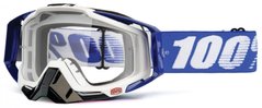 Маска 100% RACECRAFT Goggle Cobalt Blue - Clear Lens