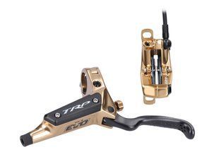 Тормоз TRP DHR EVO M846 передний - левая ручка 1900мм Gold 4 поршня