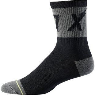 Вело носки FOX 6 TRAIL WURD SOCK [Black], S/M