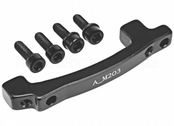 Адаптер Tektro A-7 Post Mount Front adapter +43 mm, With mount bolts.