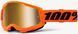 Маска Ride 100% STRATA 2 Goggle Neon Orange - Mirror Gold Lens, Mirror Lens
