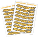 Набор наклеек на обода SPANK Rim Decal Kit, Yellow