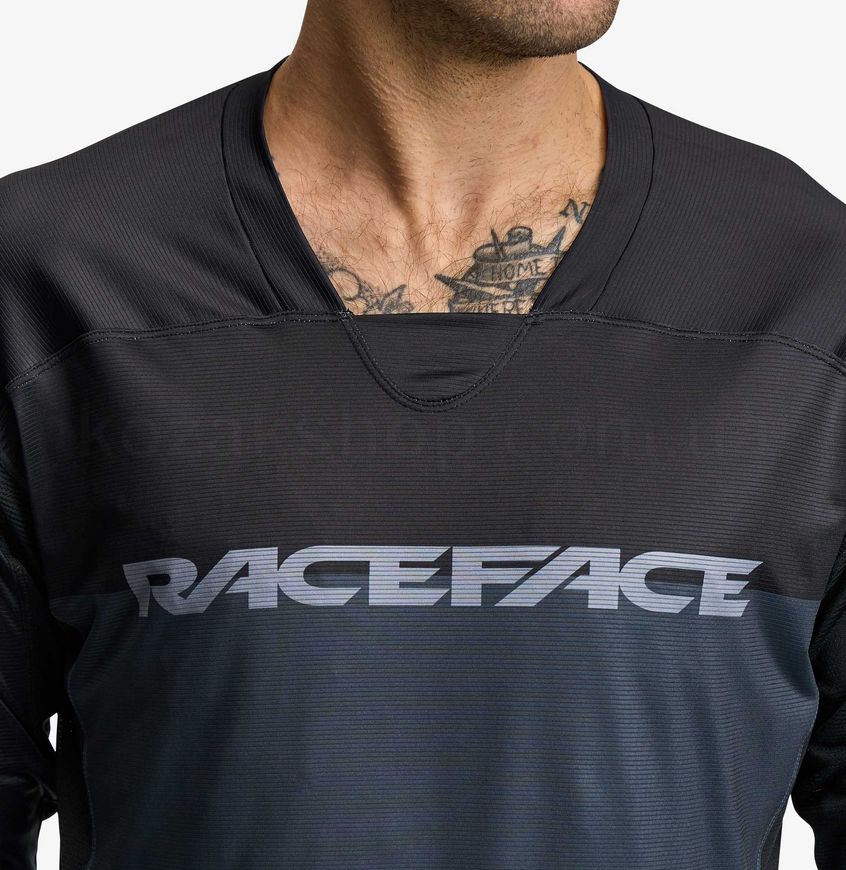 Джерси Raceface Diffuse Ls Jersey-Black-L
