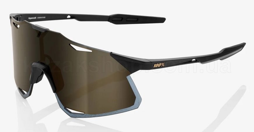 Очки Ride 100% HYPERCRAFT - Matte Black - Soft Gold Mirror Lens, Mirror Lens