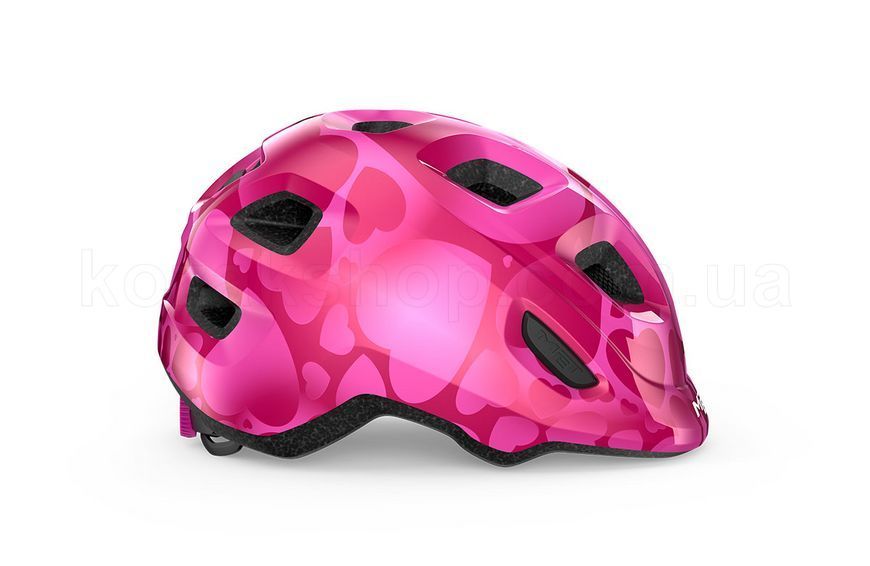 Шолом дитячий MET Hooray CE Pink Hearts | Glossy XS (46-52 см)