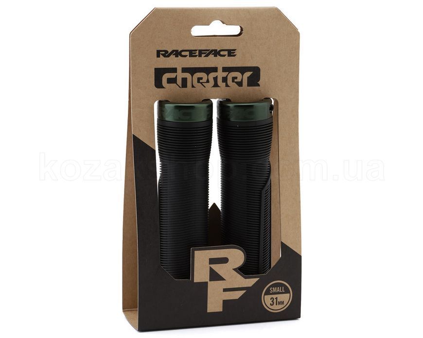 Гріпси Race Face CHESTER, 31MM, [BLACK,FOREST GREEN]
