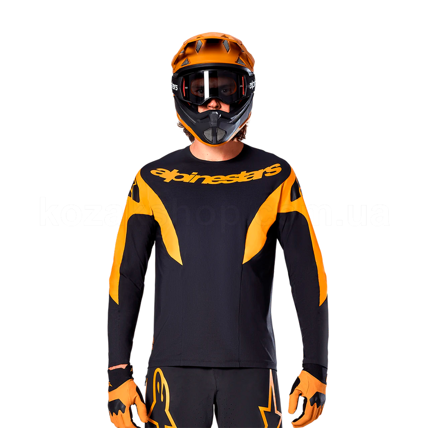 Вело джерсі Alpinestars A-SUPRA RACE LS JERSEY BLACK, XXL