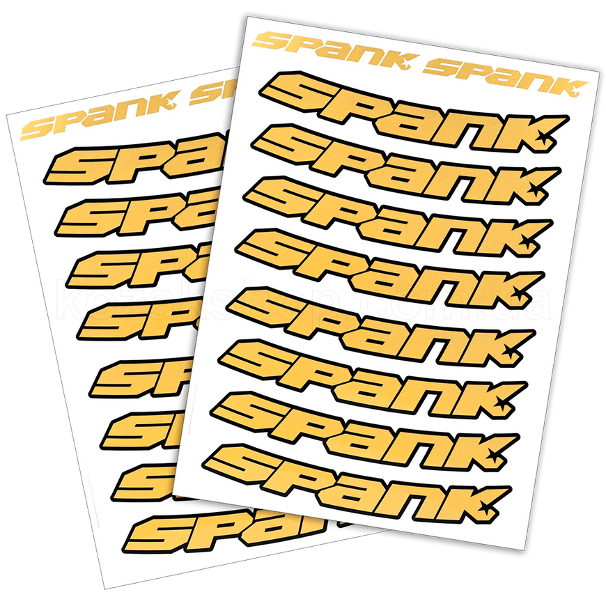 Набор наклеек на обода SPANK Rim Decal Kit, Yellow