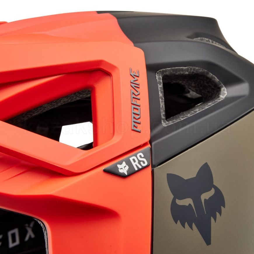 Шолом FOX PROFRAME RS HELMET - NUF [Orange Flame], L