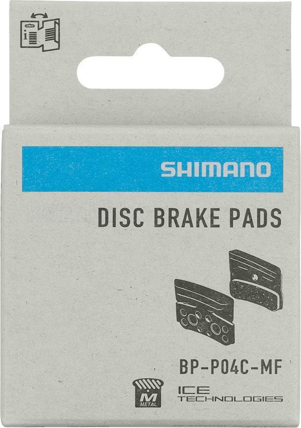 Колодки гальмівні Shimano Disc Brake Pads&nbsp;P04C-MF&nbsp;Metal WITH FIN