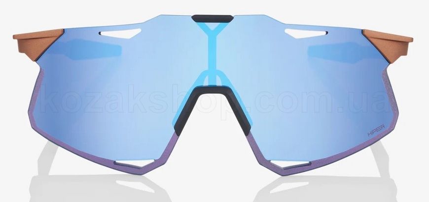Очки Ride 100% HYPERCRAFT - Matte Copper Chromium - HiPER Blue Multilayer Mirror Lens, Mirror Lens