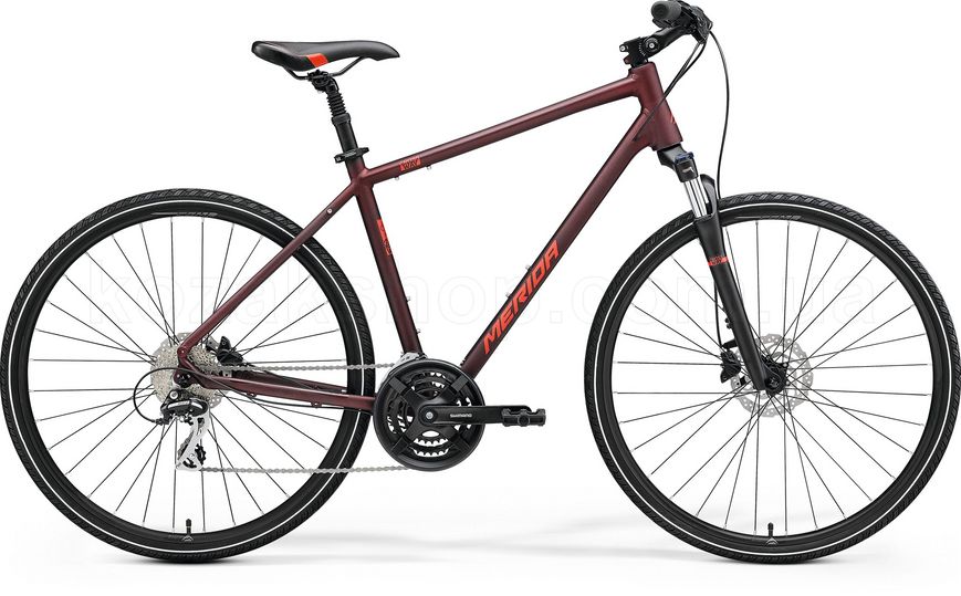 Велосипед Merida CROSSWAY 20-D, L, MATT BURGUNDY RED(RED)