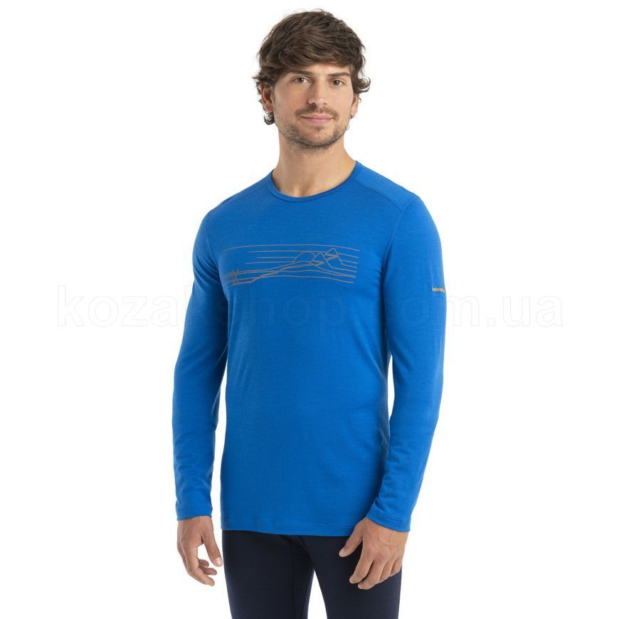 Термокофта Icebreaker 200 Oasis LS Crewe Ski MEN LAZURITE M