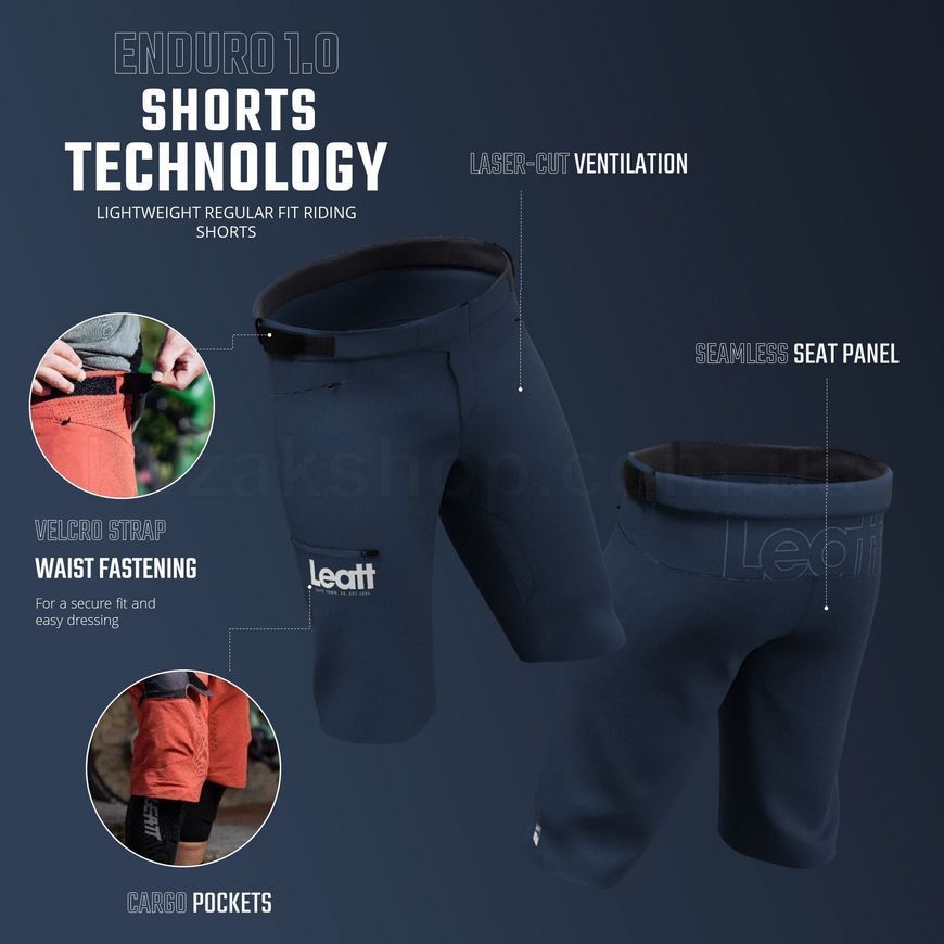 Вело шорти LEATT MTB 1.0 Enduro Short [Black], 30