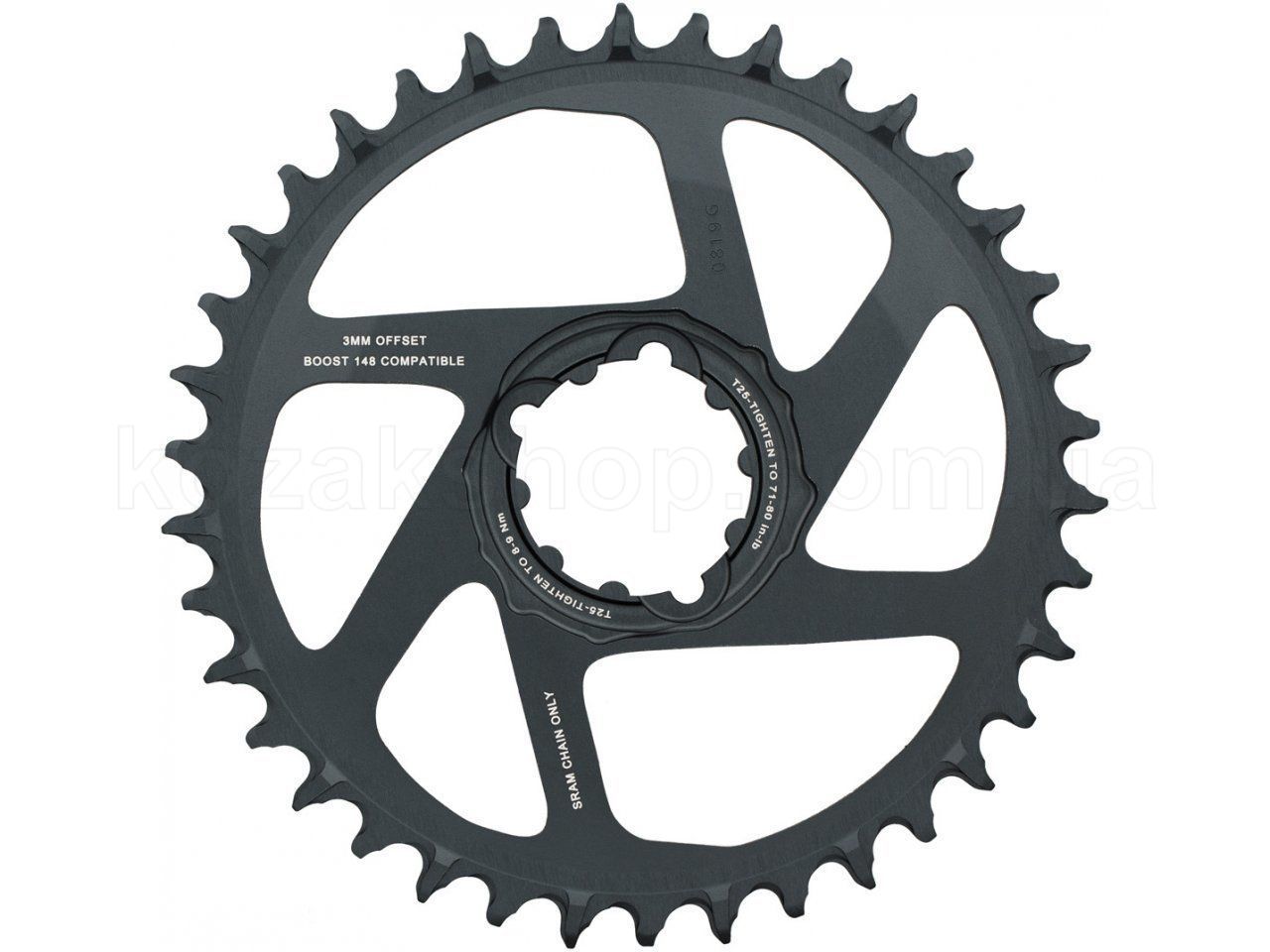 Sram Chain Ring X-SYNC 2 Steel 32T Direct Mount 3mm Offset Boost Eagle Zwart 2