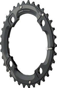 Зірка SRAM Chain Ring MTB 34T 104 BCD AL5 2X10 LONG PIN BLAST BLACK
