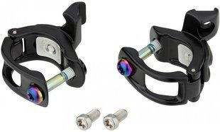 Хомут ручки тормоза MatchMaker SRAM MatchMaker X, Pair, Black, Stainless T25 Rainbow Bolts (compatible with SRAM MMX-compatible shifters) - Code, G2, Guide, Level, Elixir, DB (00.5315.018.051)