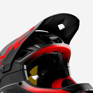 Козирок до шолома MET PARACHUTE MCR VISOR L BLACK RED / MATT GLOSSY