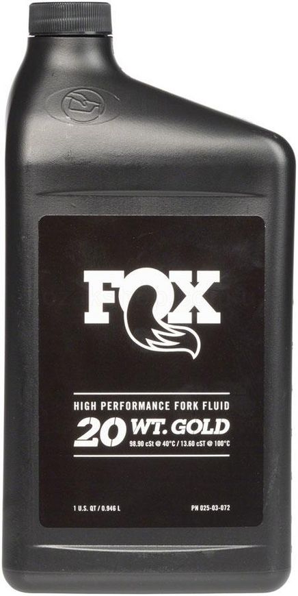 Мастило FOX Suspension Fluid 20WT Gold Bath Oil 946ml (32 oz) (025-03-072)