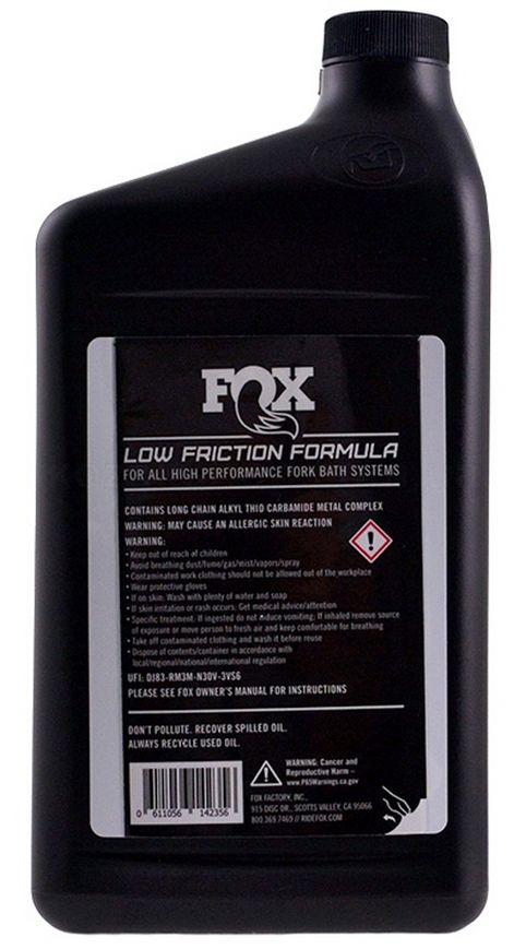 Масло FOX Suspension Fluid 20WT Gold Bath Oil 946ml (32 oz) (025-03-072)