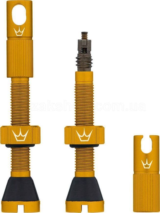 Ніпелі Peaty's x Chris King Tubeless Valves, 42mm, Gold