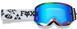 Маска FOX MAIN SPARK Goggle - IMAGE COSMO [White], Mirror Blue Lens