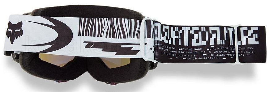 Маска FOX MAIN SPARK Goggle - IMAGE COSMO [White], Mirror Blue Lens