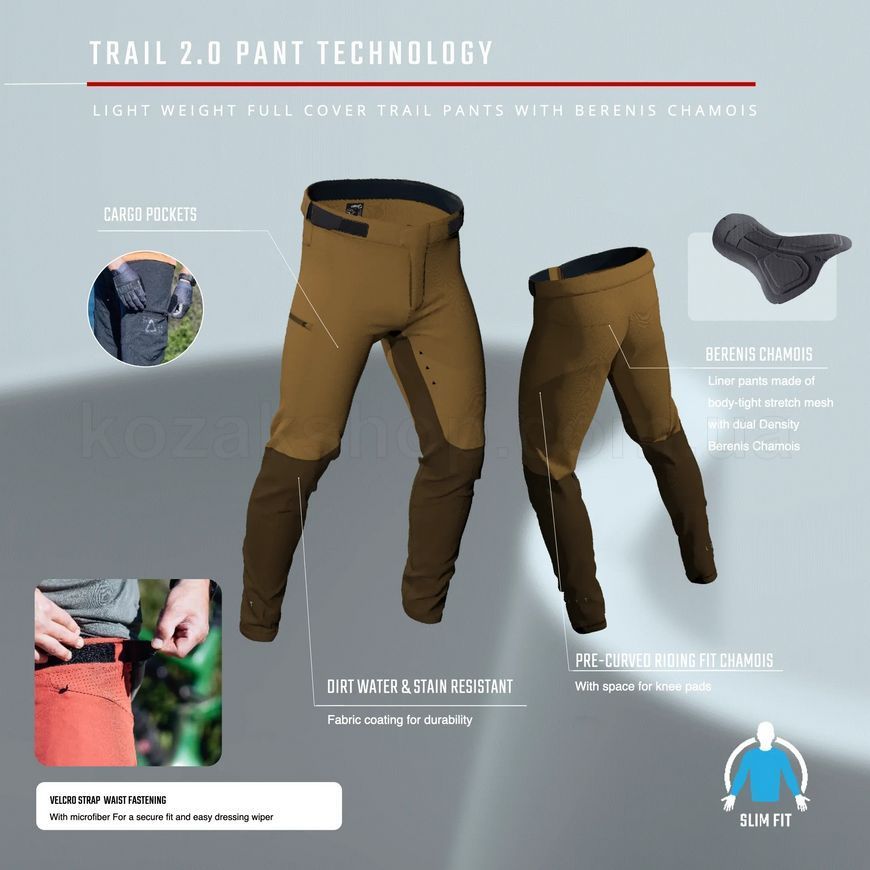 Вело штани LEATT MTB 2.0 Trail Pant [Teal], 32