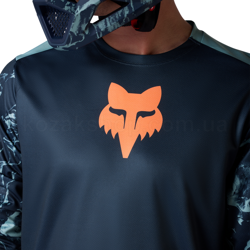 Вело джерси FOX RANGER LS Jersey - IMAGE PRINT [Arctic Blue], M