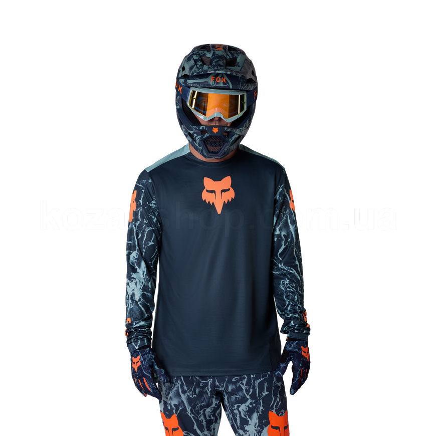 Вело джерси FOX RANGER LS Jersey - IMAGE PRINT [Arctic Blue], M