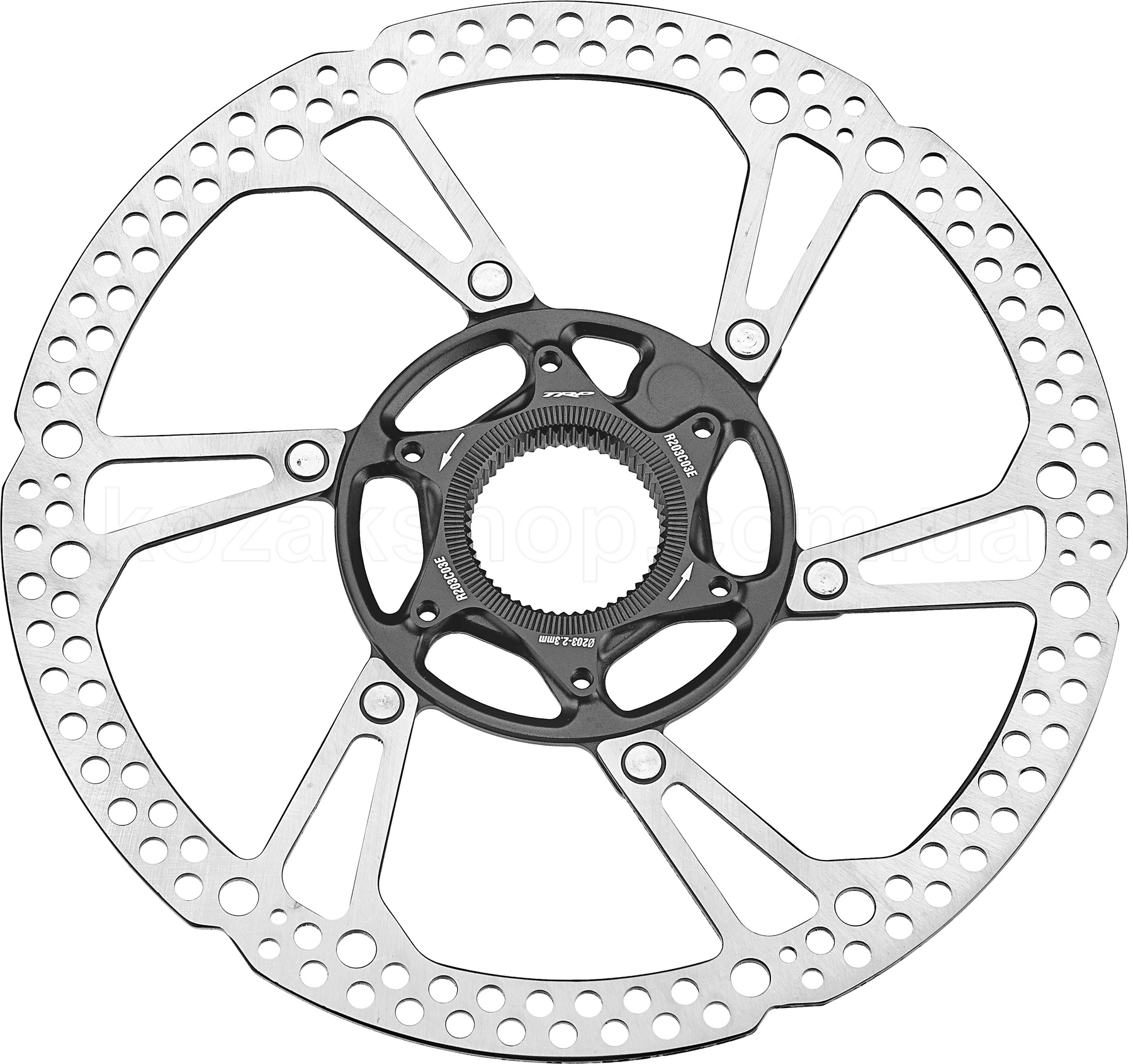 Тормозной ротор TRP R203C03E, 203мм, Center Lock, 2.3мм, E-Bike