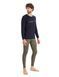 Термокофта Icebreaker 200 Oasis LS Crewe Ski Stripes MEN [MIDNIGHT] - S