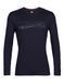 Термокофта Icebreaker 200 Oasis LS Crewe Ski Stripes MEN [MIDNIGHT] - S