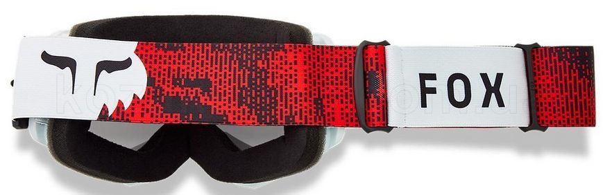 Маска FOX MAIN SPARK Goggle - KAIROS [Fluo Red], Mirror Silver Lens