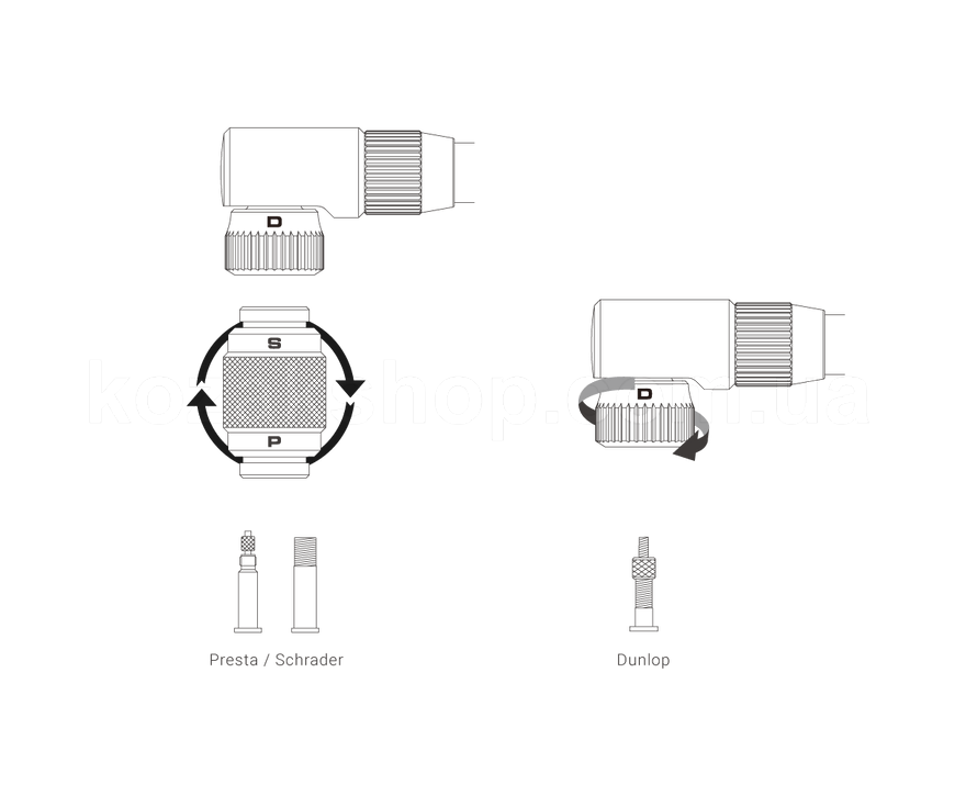 Насос напольный Birzman The Pump with Helix II