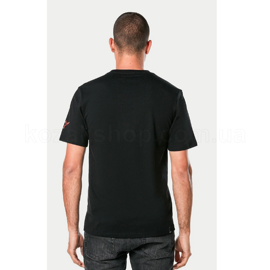 Футболка Alpinestars LINEAR WORDMARK 2.0 CSF TEE [BLACK/GREY/RED] - L