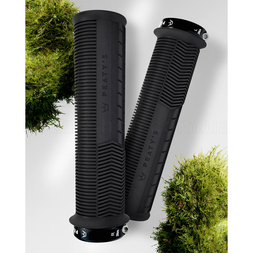 Грипсы Peaty's Monarch Grip Mushroom, Thin 30>32mm, Trail Comfort, Black